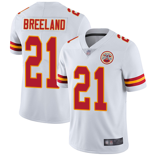 Youth Kansas City Chiefs #21 Breeland Bashaud White Vapor Untouchable Limited Player Football Nike NFL Jersey